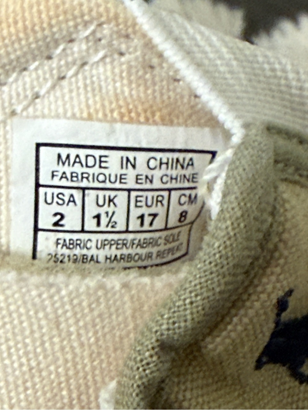 Ralph Lauren Bal Harbour Repeat Khaki Canvas Infant Slip-On Sneakers Size 2 - Picture 8 of 11